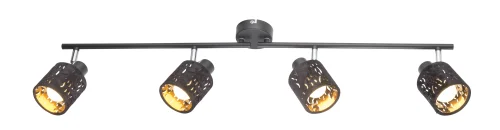 Спот с 4 лампами TROY 54121-4 Globo чёрный E14 в стиле современный 