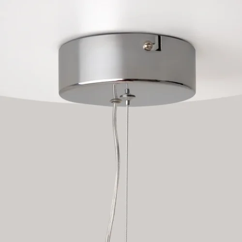 Светильник подвесной LED Collar P069PL-L17CH3K Maytoni прозрачный на 1 лампу, основание хром в стиле современный шар фото 11