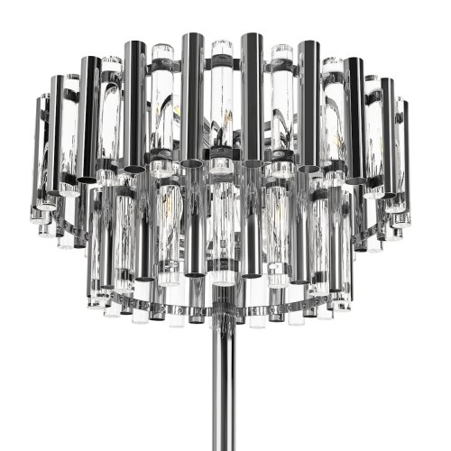 Торшер Boucle 10438F LOFT IT прозрачный на 4 лампы, основание никель в стиле современный фото 5