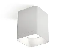 Светильник накладной XS7812001 Ambrella light белый 1 лампа, основание белое в стиле хай-тек современный квадратный