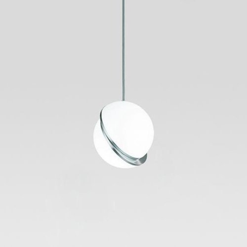 Светильник подвесной Venture V2011-1P Moderli белый 1 лампа, основание хром в стиле современный шар