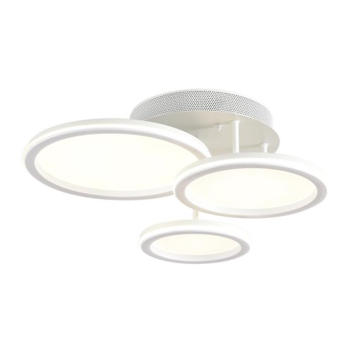 Люстра потолочная LED с пультом Alis Smart 8380/60CL Lumion белая на 1 лампу, основание белое в стиле современный хай-тек сири яндекс алиса с пультом фото 9