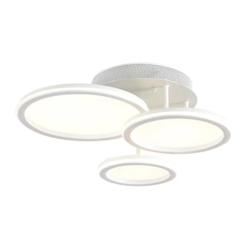 Люстра потолочная LED с пультом Alis Smart 8380/60CL Lumion белая на 1 лампу, основание белое в стиле современный хай-тек сири яндекс алиса с пультом фото 9