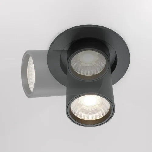 Светильник точечный LED Hidden DL045-01-10W4K-B Maytoni чёрный 1 лампа, основание чёрное в стиле хай-тек современный  фото 7