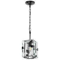Светильник подвесной Novara 713217 Lightstar прозрачный 1 лампа, основание чёрное в стиле арт-деко модерн классика 