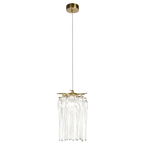 Светильник подвесной Waterfall 10350/206 AB LOFT IT прозрачный на 1 лампу, основание античное бронза в стиле современный флористика арт-деко ветви