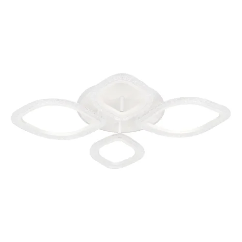 Люстра потолочная LED с пультом Bubble 10251/4LED BL Escada прозрачная на 1 лампу, основание белое в стиле хай-тек с пультом