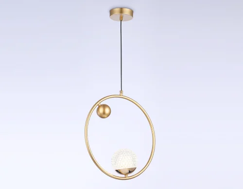 Светильник подвесной TR5428 Ambrella light прозрачный 1 лампа, основание золотое в стиле современный шар фото 2