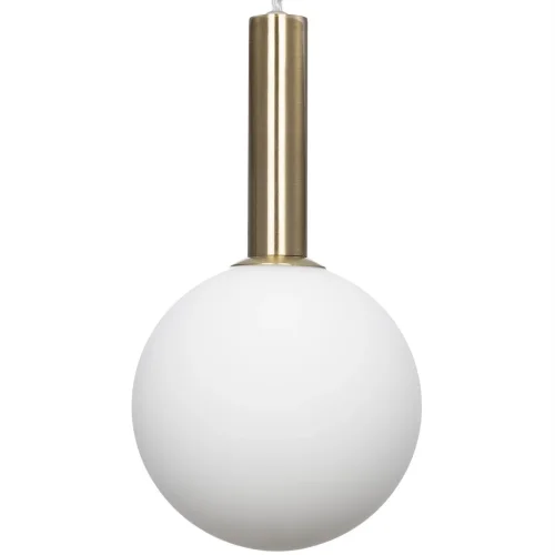 Светильник подвесной Рунд CL205110N Citilux белый 1 лампа, основание бронзовое в стиле современный молекула шар фото 4