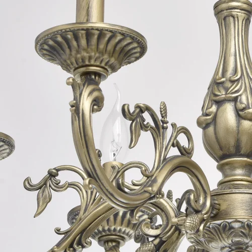 Люстра подвесная Аврора 371011106 MW-Light без плафона на 6 ламп, основание античное бронза в стиле классический фото 7