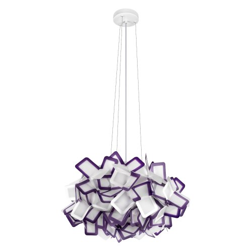 Люстра подвесная Слизия / Clizia 10231/530 Purple LOFT IT фиолетовая белая на 3 лампы, основание в стиле Люстра подвесная Слизия / Clizia 10231/530 Purple LOFT IT фиолетовая белая на 3 лампы, основание в стиле