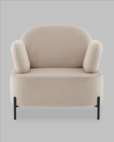 Кресло Кэнди велюр бежевый УТ000041757 Stool Group, /, ножки//, размеры - *****мм фото 8
