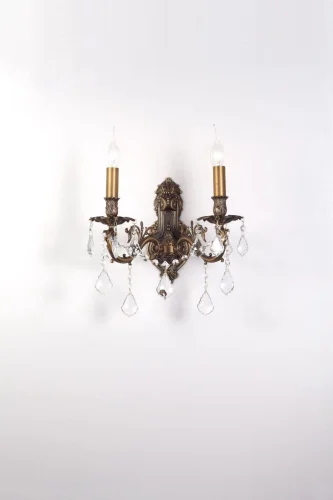 Бра BARLETTA W122.2 antique Lucia Tucci без плафона на 2 лампы, основание бронзовое в стиле классический Бра BARLETTA W122.2 antique Lucia Tucci без плафона на 2 лампы, основание бронзовое в стиле классический