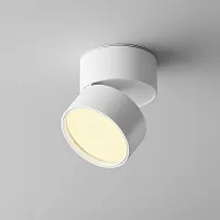 Светильник накладной LED Onda C024CL-12W2.7K-W-1 Maytoni белый на 1 лампу, основание белое в стиле современный хай-тек круглый