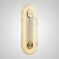 Настенный светильник PHEBE A 211992-26 ImperiumLoft белый на 1 лампу, основание латунь в стиле современный 