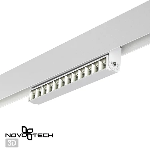 Трековый светильник для низковольтного шинопровода LED Flum 358542 Novotech белый для шинопроводов серии Flum фото 4