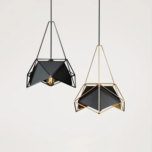 Светильник подвесной RODS D 214094-26 ImperiumLoft чёрный на 1 лампу, основание чёрное в стиле современный фото 2