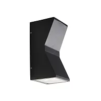 Настенный светильник LED Deale SL088.431.02 ST-Luce уличный IP54 чёрный 2 лампы, плафон чёрный в стиле хай-тек LED