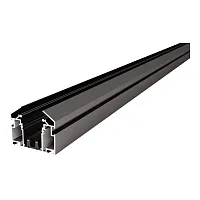Шинопровод 220 под натяжной потолок 3м (Заглушки 2+2 в ком) Skyline 220 ST046.439.02 ST-Luce чёрный в стиле хай-тек для светильников серии Skyline 220 шинопровод умное освещение st-luce