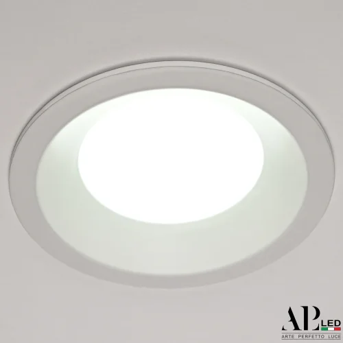 Светильник точечный LED Ingrid 3322.LDY5016/5W/6K Arte Perfetto Luce белый на 1 лампу, основание белое в стиле современный 