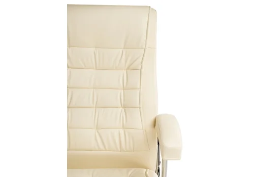 Компьютерное кресло Idon cream 15253 Woodville, бежевый/искусственная кожа, ножки/металл/хром, размеры - *1250***650*710 фото 7