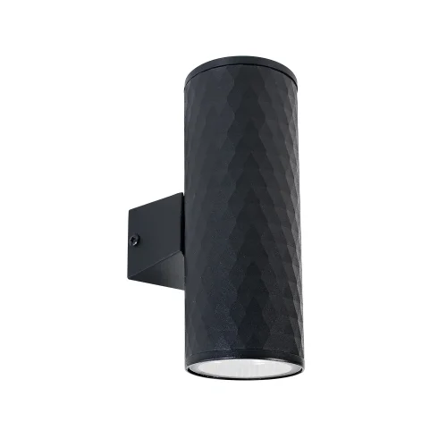 Настенный светильник уличный Hyadum A3458AL-2BK Arte Lamp уличный IP54 чёрный на 2 лампы, плафон чёрный в стиле современный GU10