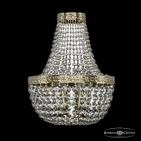 Бра 19111B/H1/25IV G Bohemia Ivele Crystal прозрачный 3 лампы, основание золотое в стиле классический sp