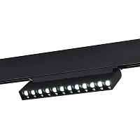 Трековый светильник магнитный LED Smart ST372.406.12 ST-Luce чёрный для шинопроводов серии Smart