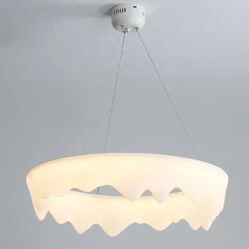 Люстра подвесная ODDLY C D65 220268-23 ImperiumLoft белая на 1 лампу, основание белое в стиле современный скандинавский минимализм фото 3