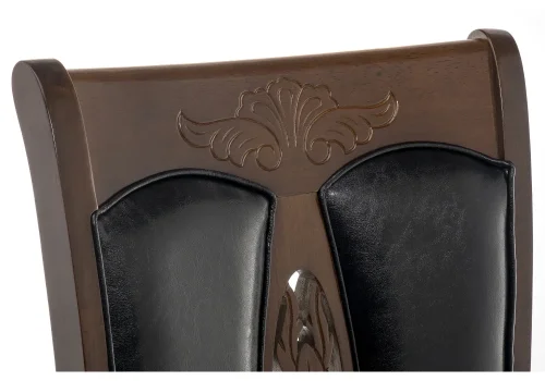 Деревянный стул Gala dirty oak / black 11420 Woodville, чёрный/экокожа, ножки/дерево/коричневый, размеры - ****500*600 фото 7