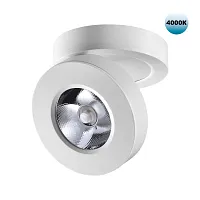 Светильник накладной/встраиваемый LED Groda 359411 Novotech белый на 1 лампу, основание белое в стиле хай-тек круглый