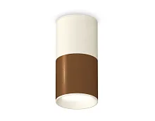 Светильник накладной Techno spot XS6304060 Ambrella light коричневый 1 лампа, основание белое в стиле современный круглый