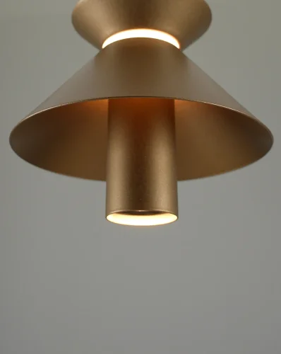 Светильник подвесной LED Ori V10887-PL Moderli золотой 1 лампа, основание золотое в стиле лофт современный  фото 5