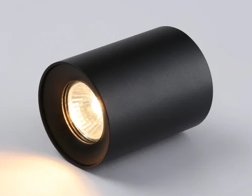 Светильник накладной TN213137 Ambrella light чёрный 1 лампа, основание чёрное в стиле хай-тек современный круглый фото 3