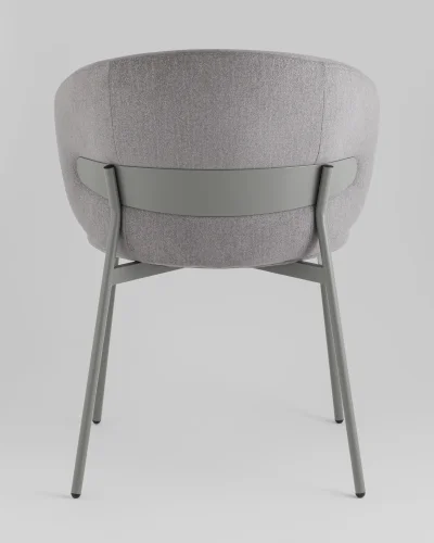 Стул Блейз велюр серый, каркас серый УТ000039825 Stool Group, серый/букле, ножки/металл/чёрный, размеры - ***** фото 4