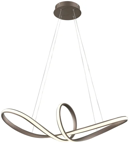 Светильник подвесной LED Nodo WE446.01.603 Wertmark коричневый 1 лампа, основание коричневое в стиле модерн хай-тек 