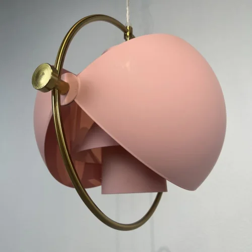 Светильник подвесной Weisdorff 123430-22 ImperiumLoft розовый 1 лампа, основание латунь в стиле современный лофт арт-деко  фото 9
