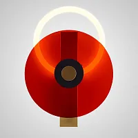 Настенный светильник ENIGMA Red 209175-26 ImperiumLoft красный на 1 лампу, основание латунь в стиле современный 