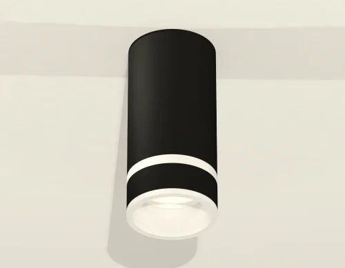 Светильник накладной XS8162005 Ambrella light чёрный 1 лампа, основание чёрное в стиле хай-тек круглый фото 2