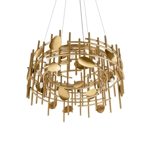 Светильник подвесной Escama 10396/600C LOFT IT золотой на 10 ламп, основание золотое в стиле современный фото 7