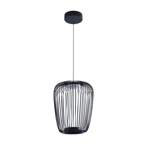 Светильник подвесной LED Flare A3528SP-12BK Arte Lamp чёрный на 1 лампу, основание чёрное в стиле хай-тек современный 