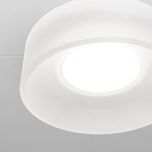 Светильник точечный Glasera DL046-01W Maytoni белый 1 лампа, основание белое в стиле хай-тек современный  фото 3