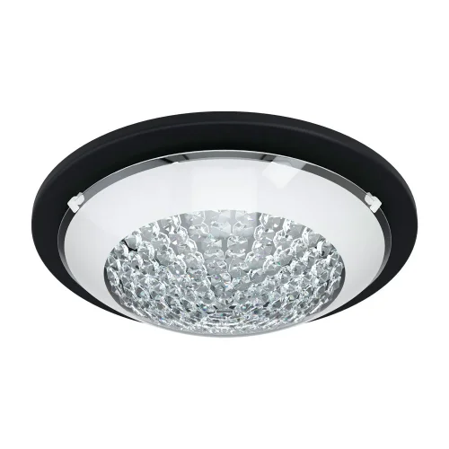 Светильник потолочный LED Acolla 1 99356 Eglo прозрачный белый 1 лампа, основание чёрное в стиле хай-тек современный 
