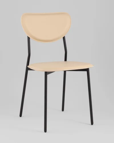 Стул обеденный Minnie, бежевый УТ000039220 Stool Group, бежевый/экокожа, ножки/металл/чёрный, размеры - ***** фото 2