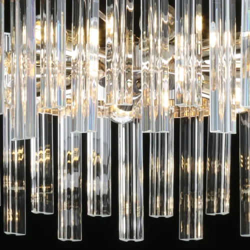 Люстра подвесная Аделард 642016408 MW-Light прозрачная на 8 ламп, основание золотое в стиле классический современный  фото 9