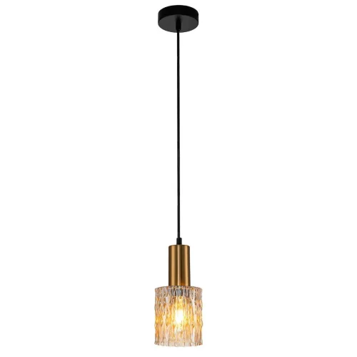 Светильник подвесной Rain 10189/1S Brass Escada латунь на 1 лампу, основание чёрное в стиле лофт 