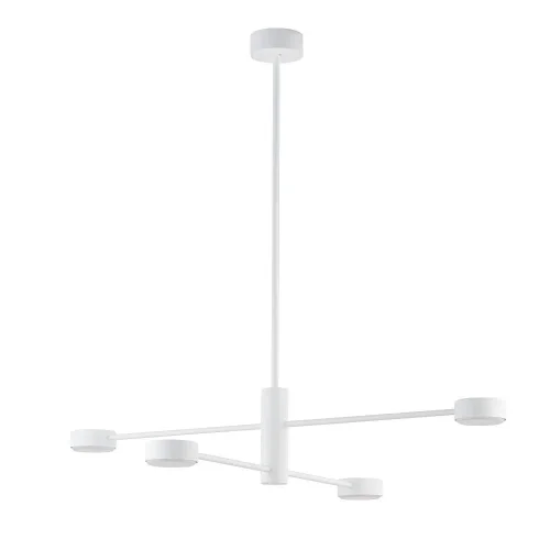 Люстра на штанге Orbit 7941-NW Nowodvorski белая на 4 лампы, основание белое в стиле современный 