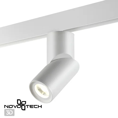 Трековый светильник для низковольтного шинопровода LED Flum 358546 Novotech белый для шинопроводов серии Flum фото 6