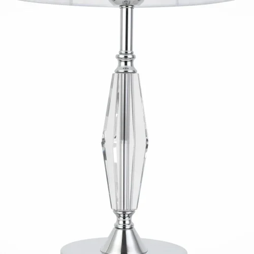 Настольная лампа Bello SL1756.104.01 ST-Luce белая серая 1 лампа, основание хром стекло металл в стиле классический  фото 3