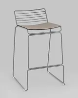 Стул полубарный Danny, серый, с подушкой УТ000038988 Stool Group, /, ножки//, размеры - *800***380*470